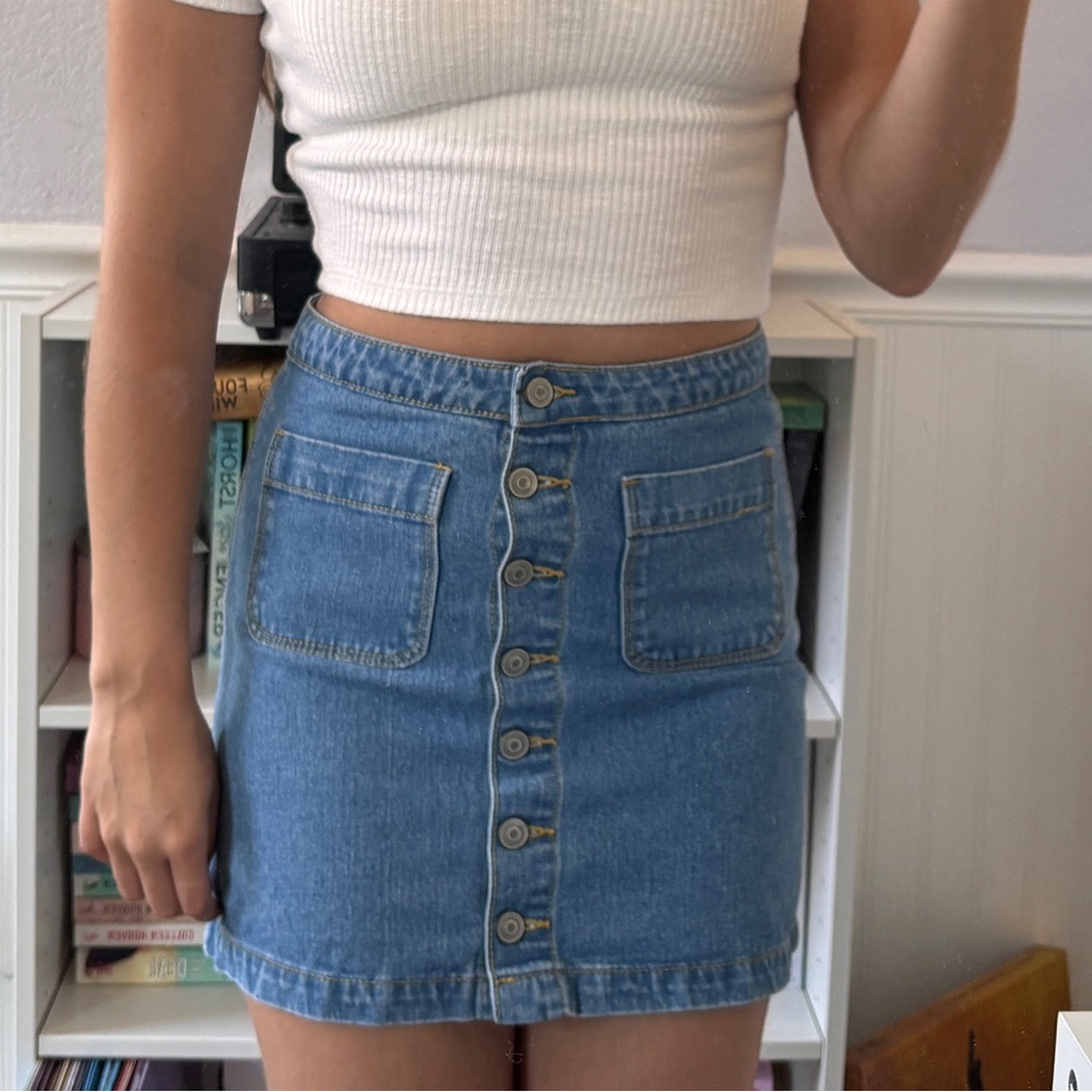 Blue Denim Brandy Melville Skirt